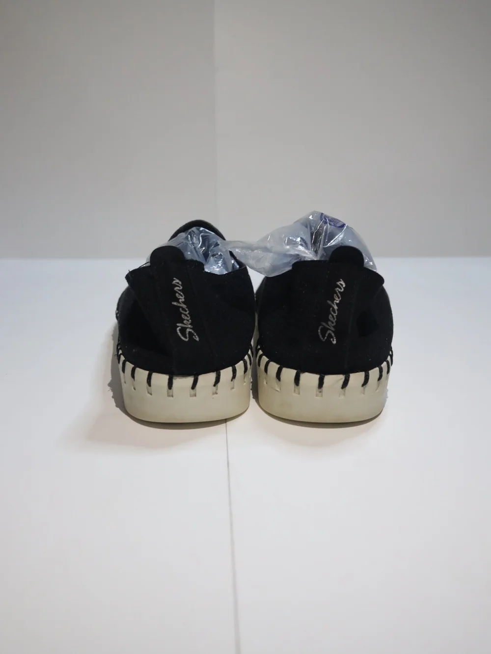 Skechers Suede Slip-Ons Black Size 8.5